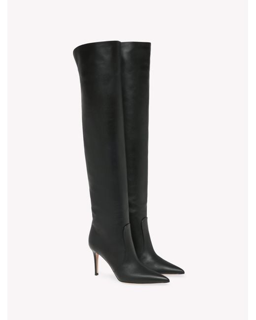 Gianvito Rossi Black Hansen Cuissard, Boots