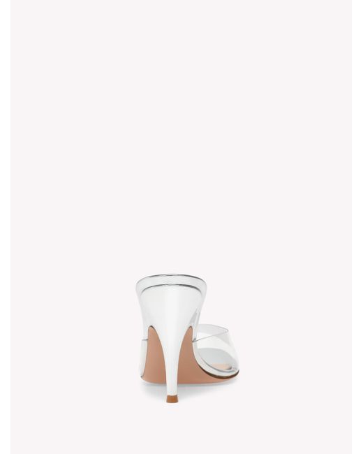 Gianvito Rossi White Sofia Mule 95, Sandals And Mules