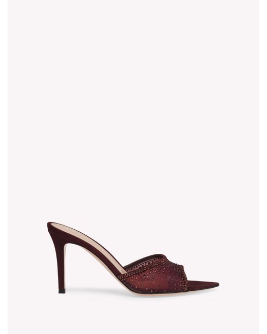 Gianvito Rossi Pink Rania Mule 85