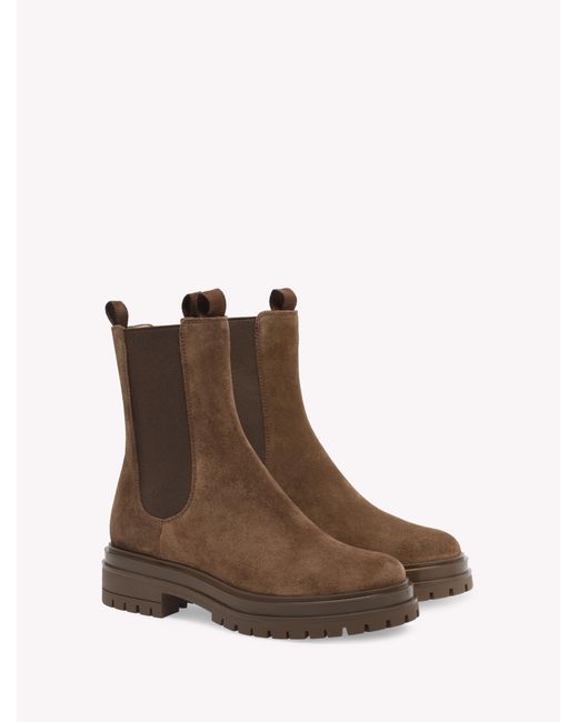 Gianvito Rossi Brown Chester, , Marron