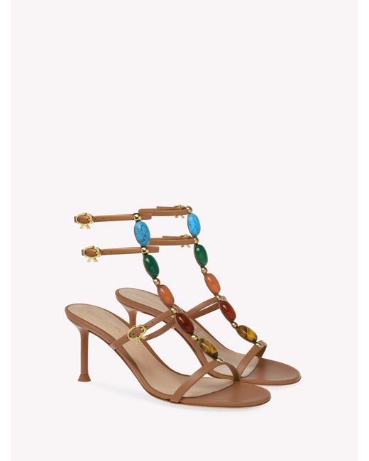 Gianvito Rossi Pink Shanti 70, Sandals And Mules