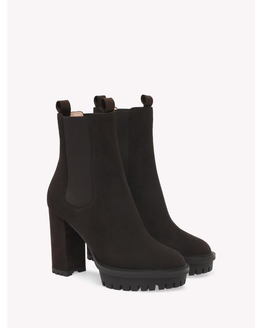 Gianvito Rossi Black Barry Bootie