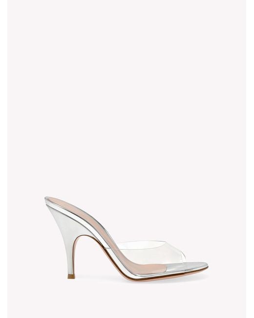 Gianvito Rossi White Sofia Mule 95, Sandals And Mules