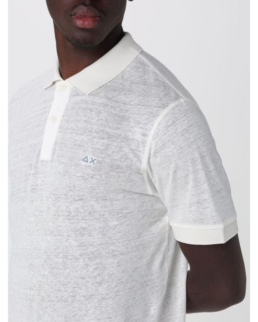 Sun 68 White T-Shirt for men