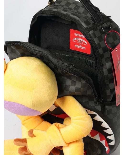 Sprayground Yellow Backpack for men