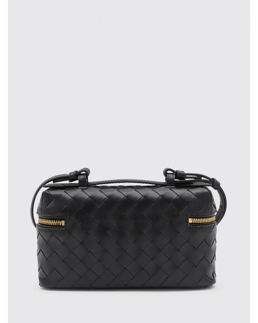 Bottega Veneta Black Bang Bang Woven Leather Bag
