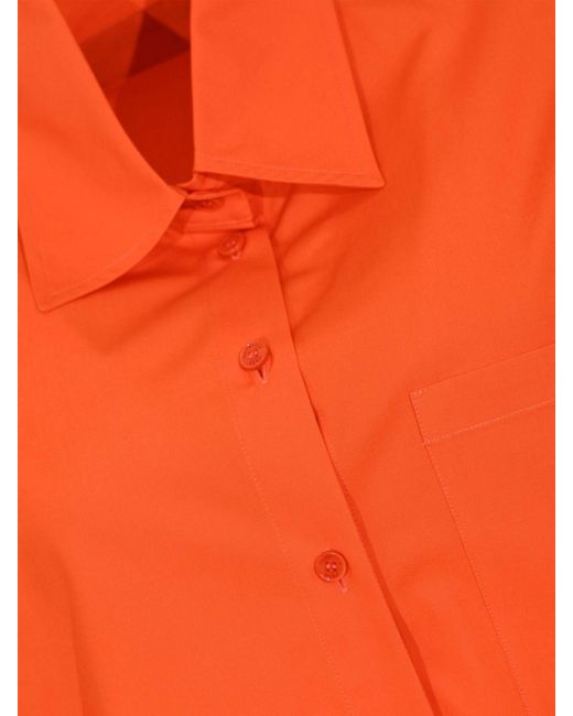Patrizia Pepe Orange Polyester Shirt