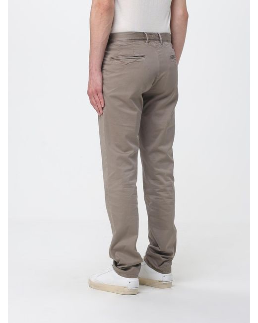 Incotex Gray Cotton Chino Trousers for men
