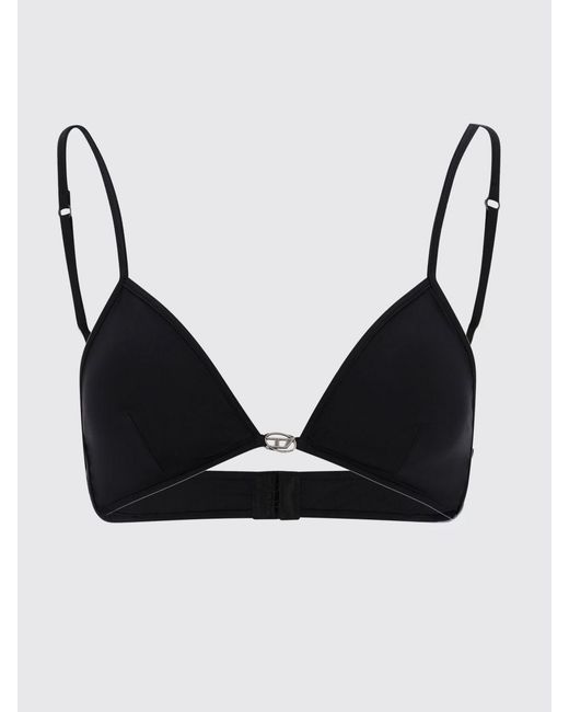 DIESEL Black Polyamide Bikini Top