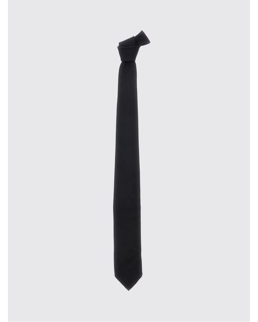 Corbata Clásica De Pura Seda Con Logo Aplicado DSquared² de hombre de color White