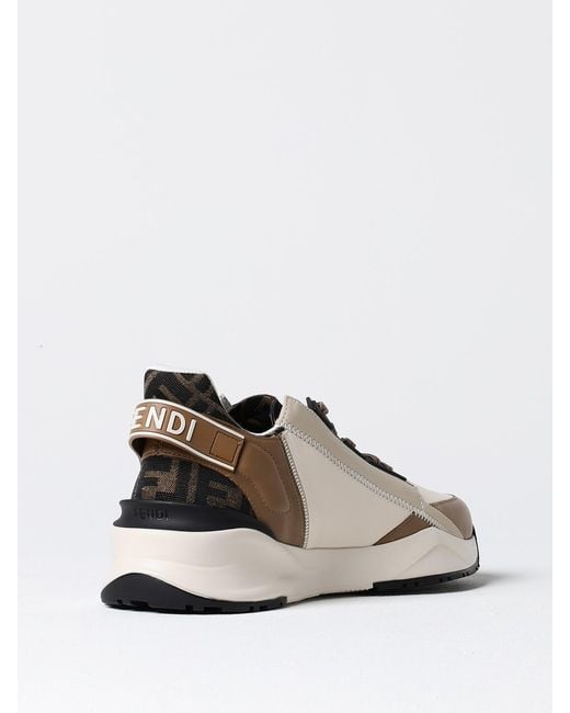 Fendi Brown Neutrals Trainers for men