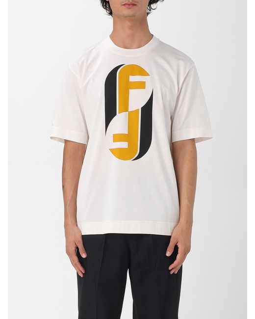 Fendi 'Nity' T-Shirt in White für Herren