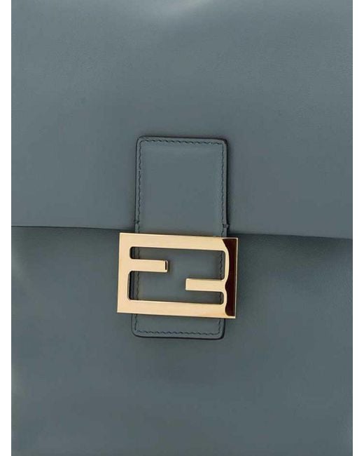 Fendi Blue Calfskin Backpack