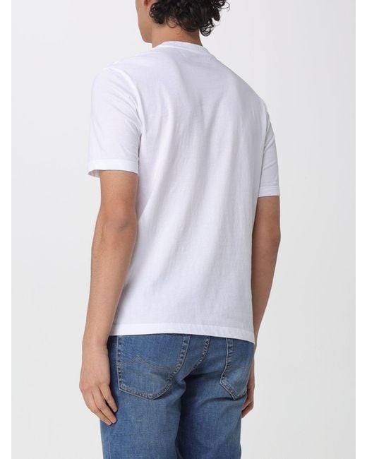 Blauer White Basic Cotton T-Shirt for men