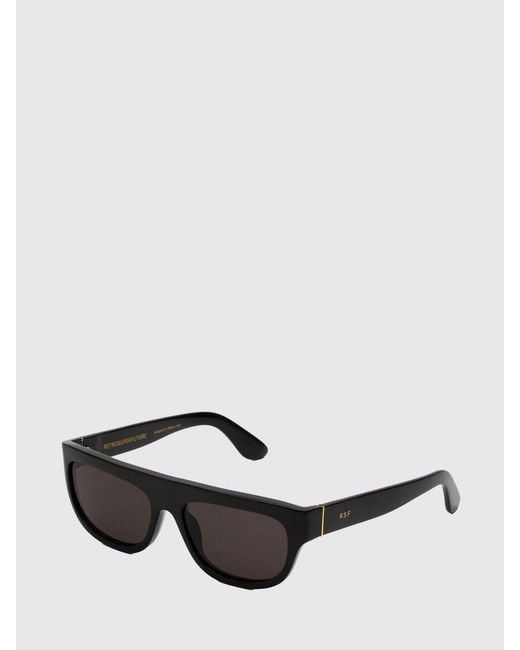Retrosuperfuture Black Serioso Acetate Aviator Sunglasses for men
