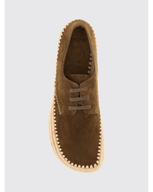 Loewe White Brogue Shoes for men