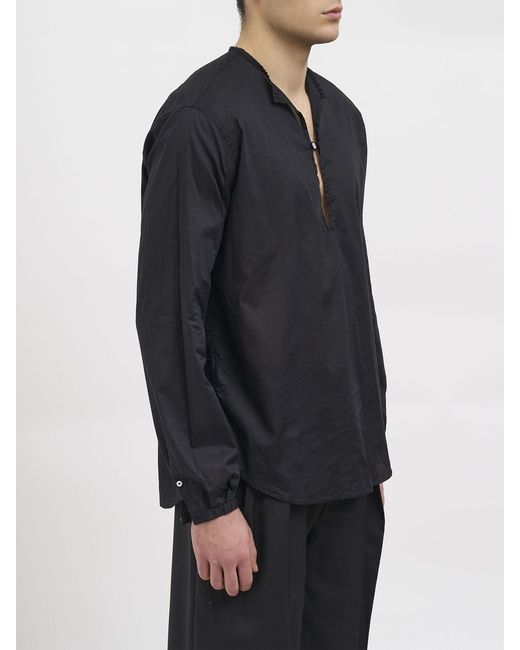 Paura Blue Basic Cotton Shirt for men