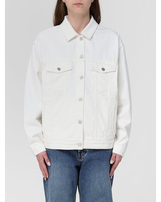 Anine Bing White Denim Jacket