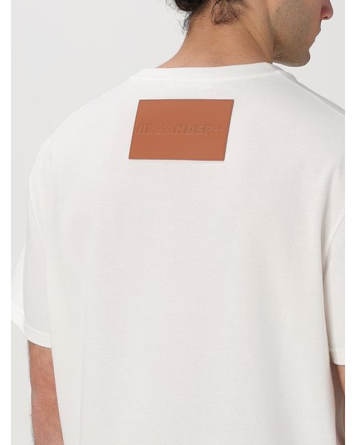 T-Shirt Basic di Jil Sander in White da Uomo