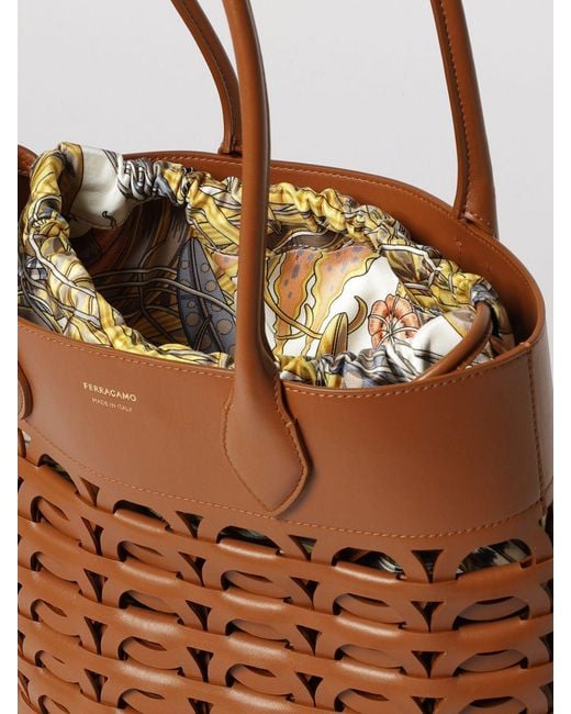 Ferragamo Brown Shoulder Bag