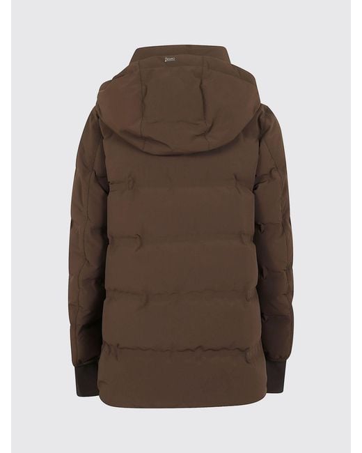 Herno Brown A-Shape Short Down Jacket