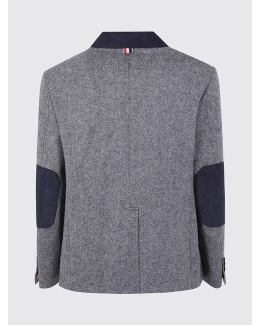Thom Browne Gray Coat for men
