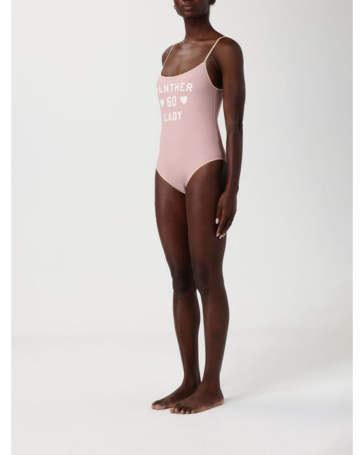 Valentino Pink One-Piece Swimsuit With Slogan