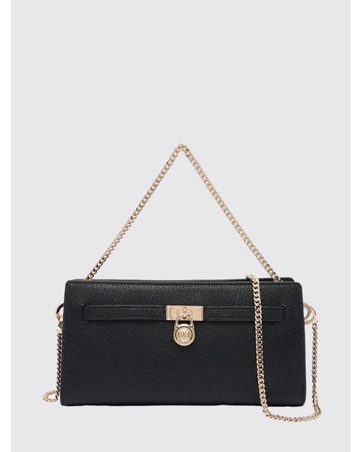 Michael Kors Black Hamilton Moderne Grained Leather Bag
