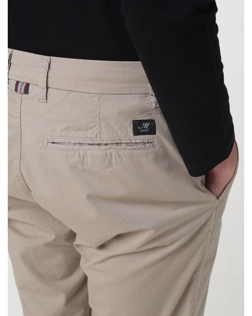 Mason's Natural Slim Fit Stretch Cotton Shorts for men