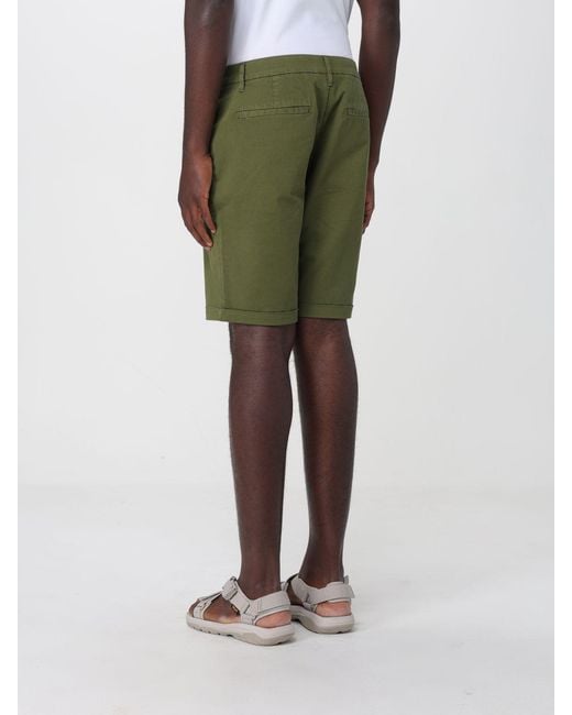 Sun 68 Green Cotton Shorts for men