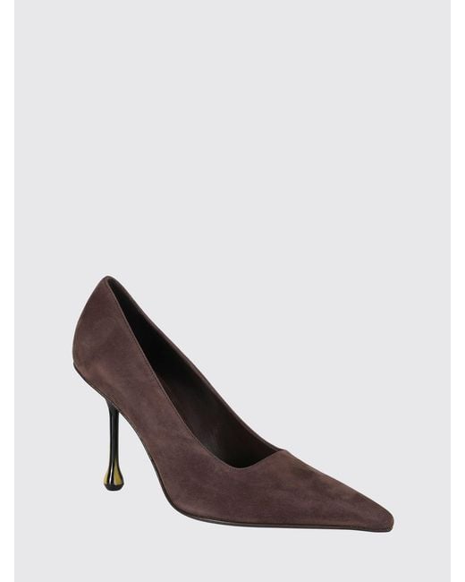 Jimmy Choo Brown Ixia 95 Suede Teardrop Heel Pumps