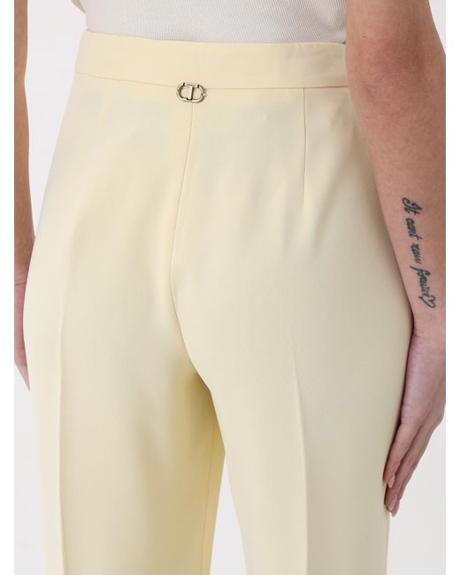 Pantalón Mujer Twinset de color Natural
