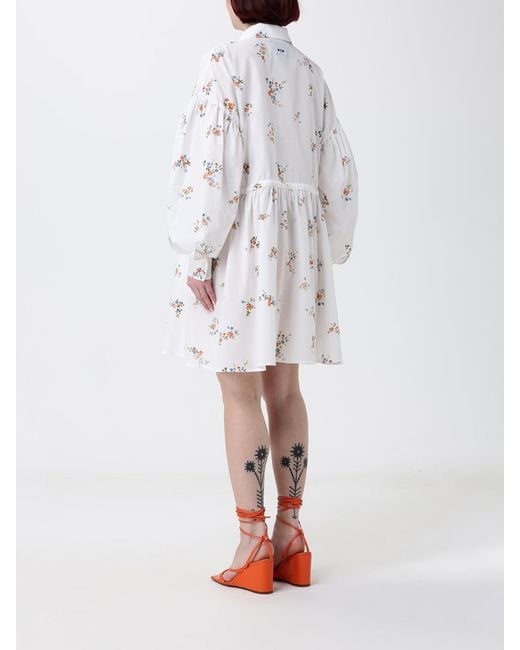 Abito Chemisier di MSGM in White