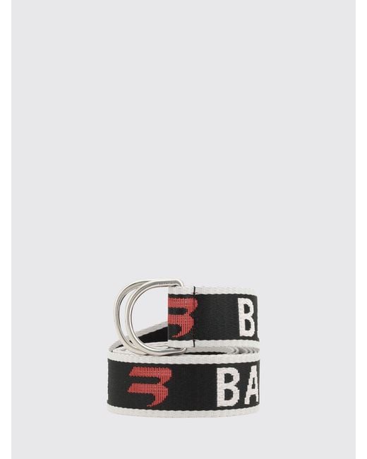 Balenciaga White Logo Belt for men