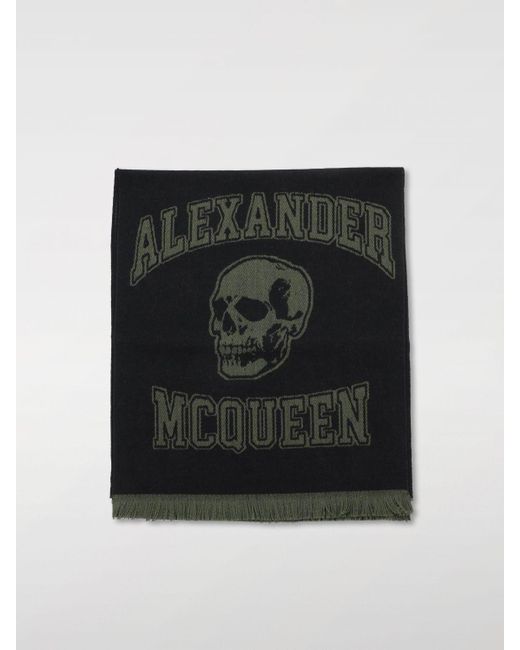 Écharpe Alexander McQueen pour homme en coloris Black
