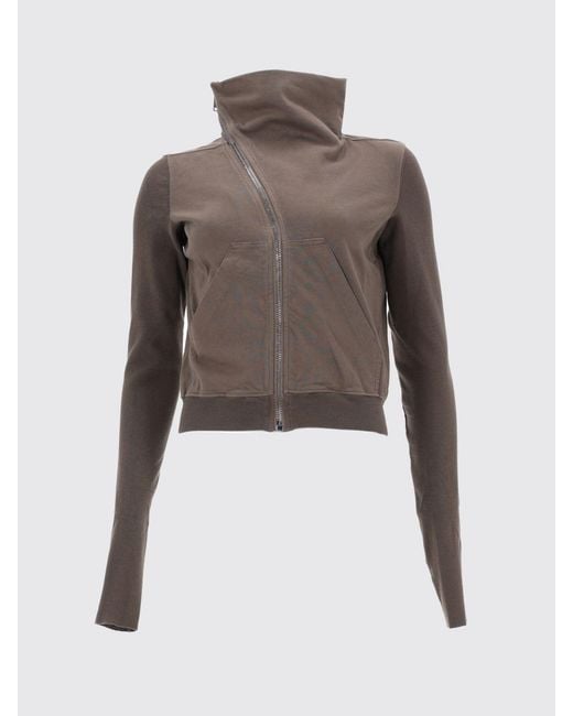 Rick Owens Brown Cotton Sweatshirt