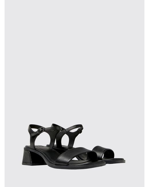 Camper White Kora Leather Sandals