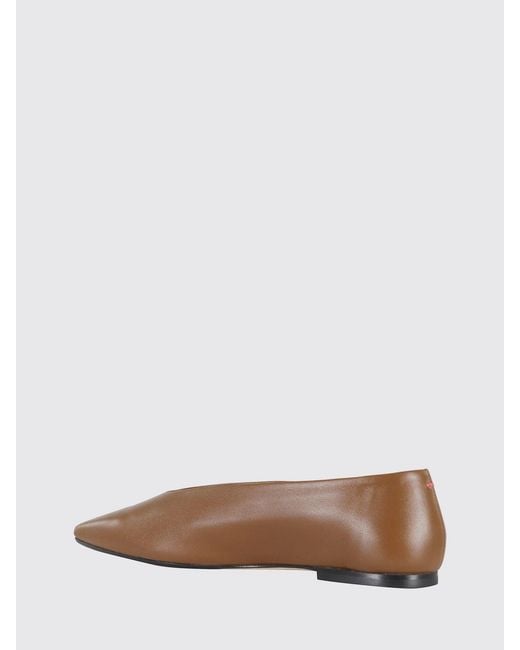 Aeyde Brown Betty Nappa Ballet Flats