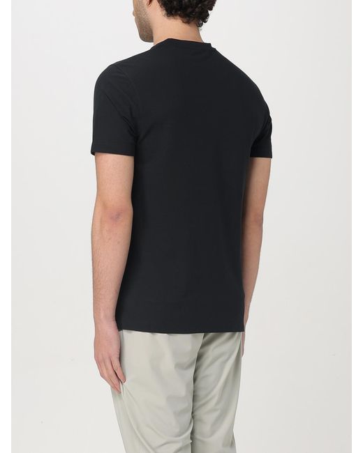T-Shirt Basic di Zanone in Black da Uomo