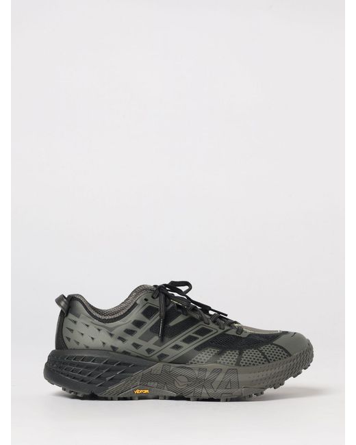 Hoka One One Black Speedgoat 2 Mesh And Rubber Sneakers