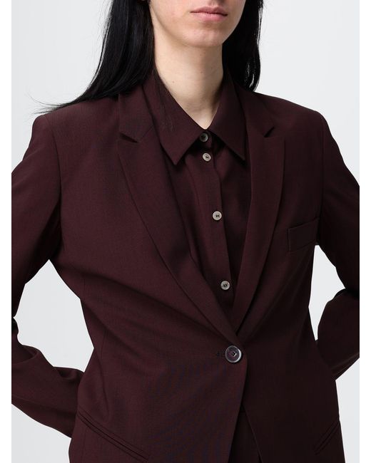 Alysi Red Single-Breasted Blazer