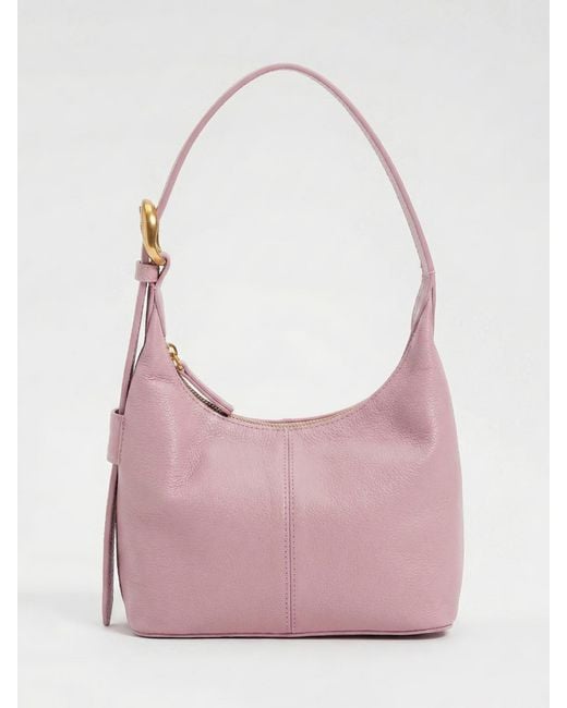 Twinset Pink Natural Grained Leather Bag