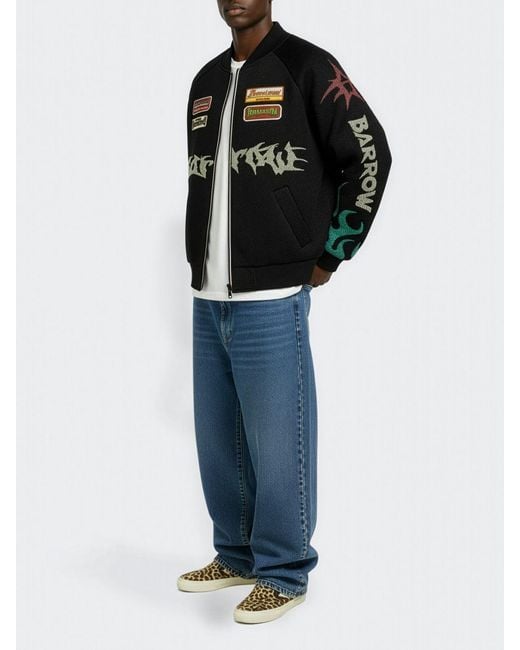 Barrow Blue Wide-Leg Jeans for men