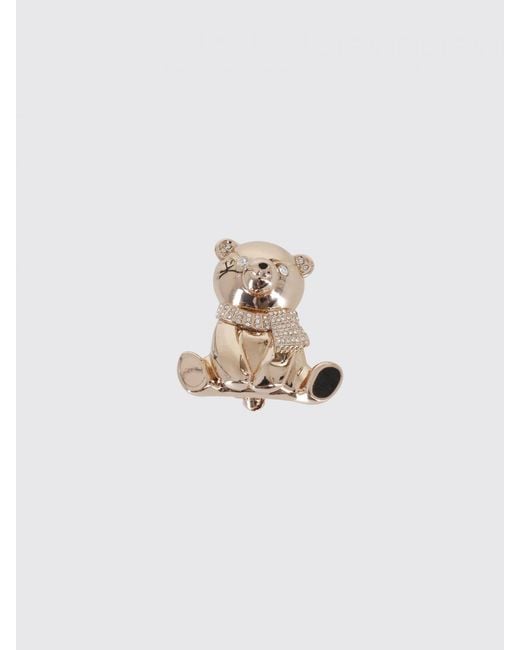 Max Mara White Teddy Scarf Brooch