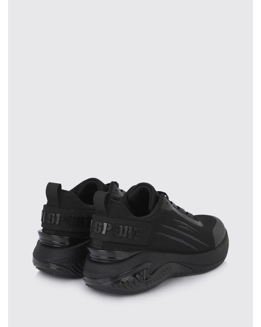 Philipp Plein Black Mesh Sneakers for men