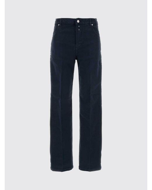 Victoria Beckham Blue Cotton Denim Straight Jeans