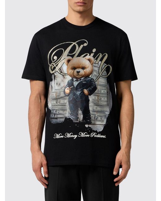 Philipp Plein Black T-Shirt for men