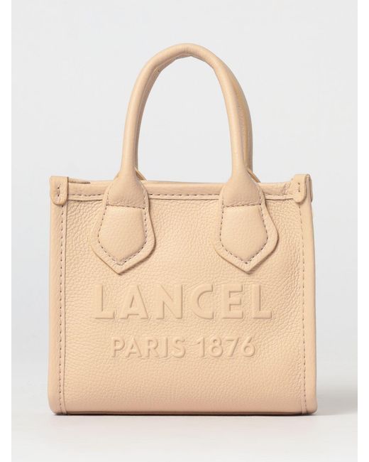Lancel Natural Jour Grained Leather Bag