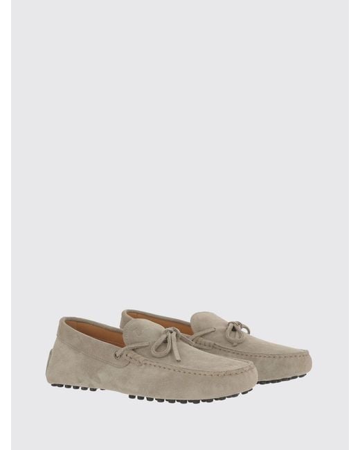 Tod's Natural Gommino Driver Suede Loafers for men