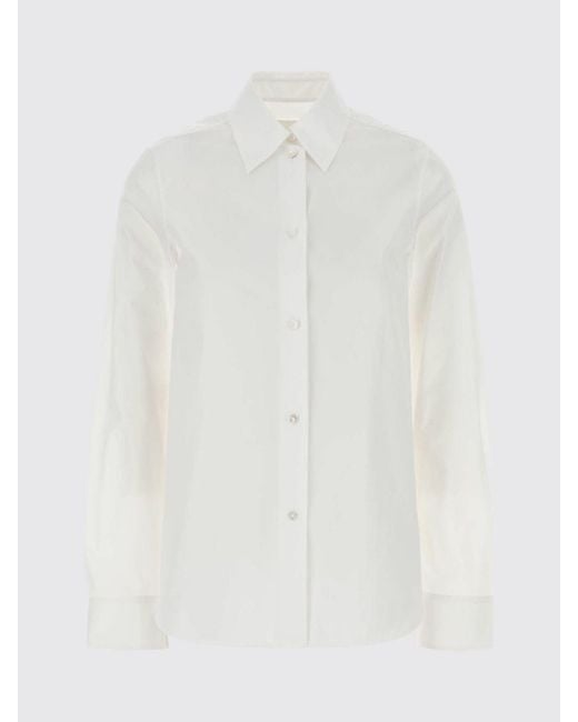 Jil Sander White Cotton Casual Shirt